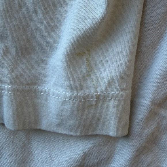 Psycho Bunny Men's White Embroidered Bunny Logo V-Neck Long Sleeve T-Shirt‎ S - Picture 9 of 10